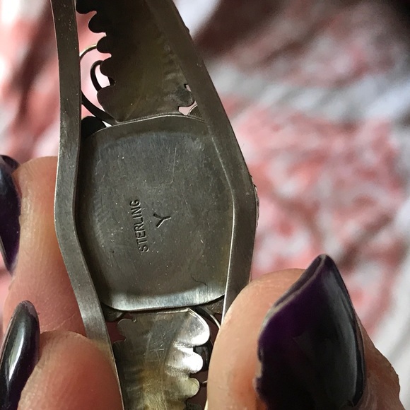 SS/onyx Native American cuff - Picture 2 of 5